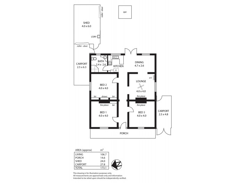 91 Chief Street, Brompton SA 5007 Floorplan
