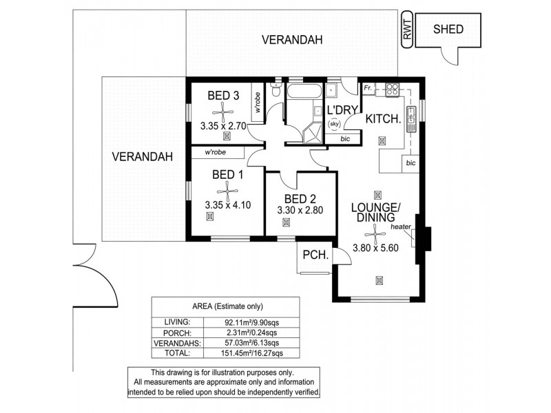 22 Emerald Street, Edwardstown SA 5039 Floorplan