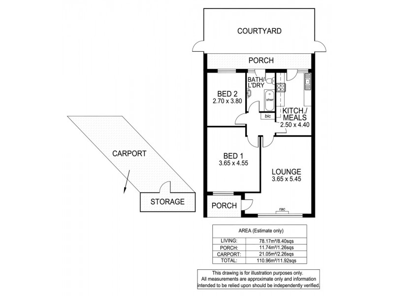 4/33 Scarborough Street, Somerton Park SA 5044 Floorplan