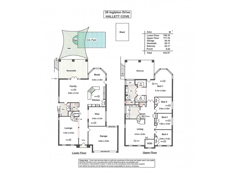 26 Ingleton Drive, Hallett Cove SA 5158 Floorplan