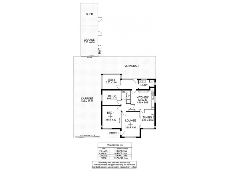 51 Barker Avenue, South Plympton SA 5038 Floorplan