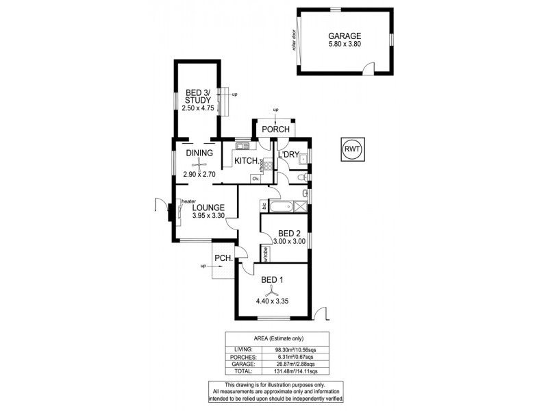 57 Dunbar Terrace, Glenelg East SA 5045 Floorplan