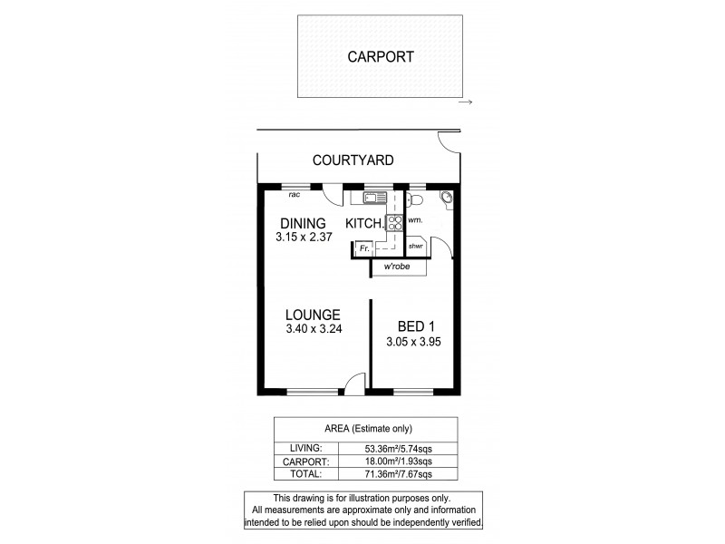 3/9 Pine Avenue, Glenelg North SA 5045 Floorplan