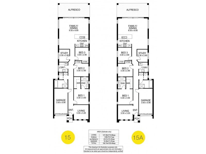 15 and 15A Filmer Avenue, Glengowrie SA 5044 Floorplan