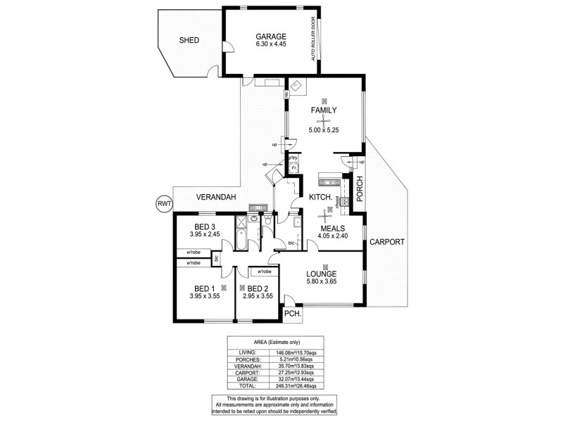 5 Northey Avenue, Henley Beach SA 5022 Floorplan