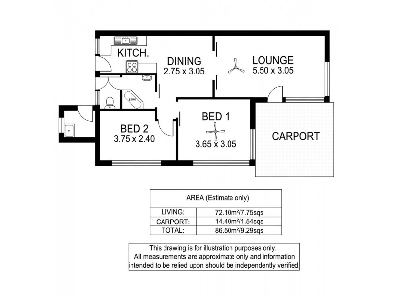 1A/44 High Street, Glenelg SA 5045 Floorplan