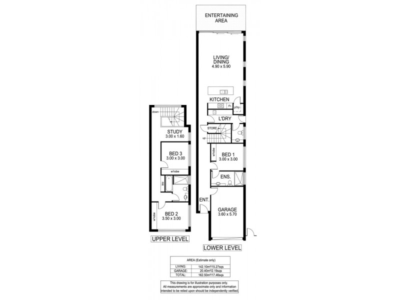 30A, B and C Kingston Avenue, Seacombe Gardens SA 5047 Floorplan