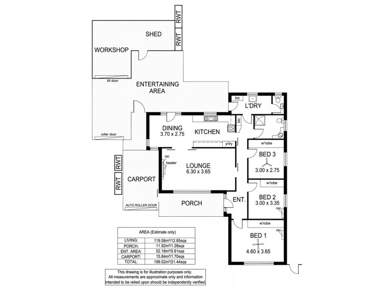 18 Francis Avenue, Glengowrie SA 5044 Floorplan