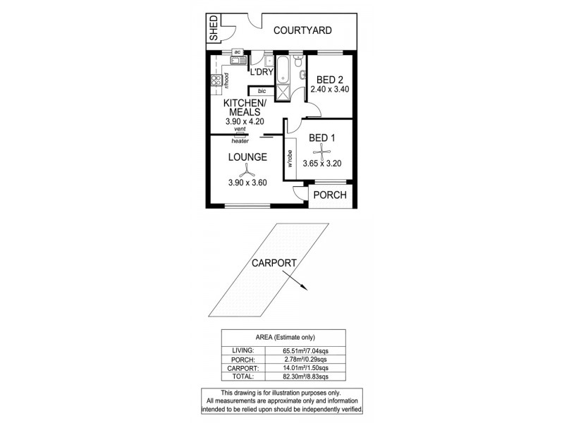 2/1 William Street, Glengowrie SA 5044 Floorplan
