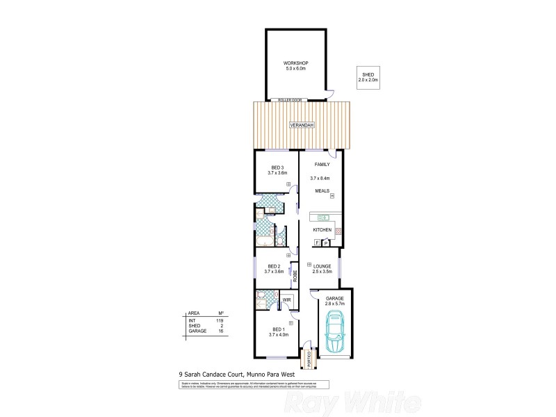 9 Sarah Candace Court, Munno Para West SA 5115 Floorplan