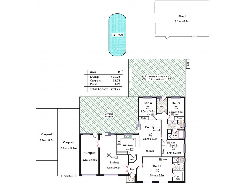 79 Gilbert Street, Lyndoch SA 5351 Floorplan