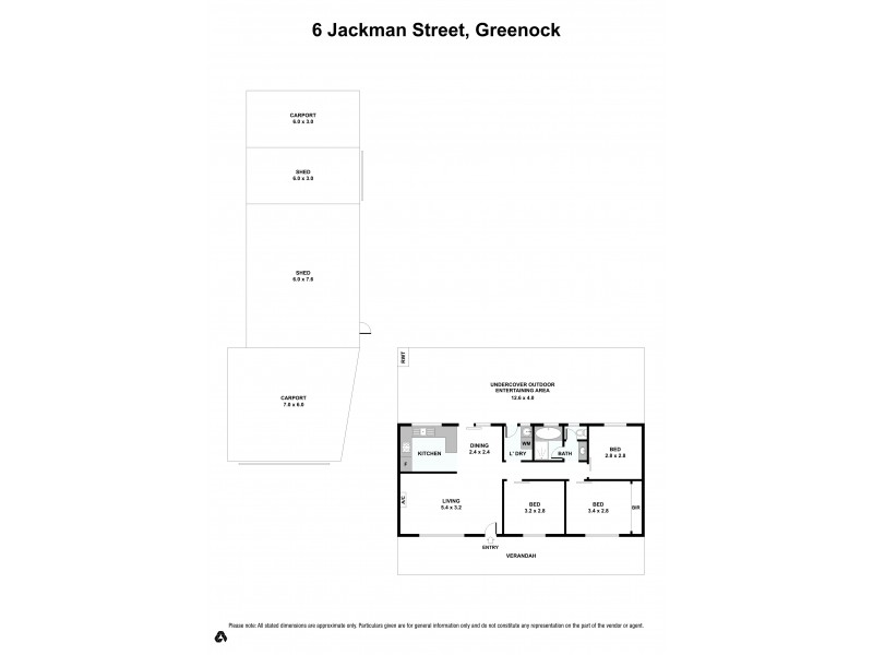 6 Jackman Street, Greenock SA 5360 Floorplan
