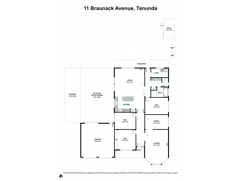11 Braunack Avenue, Tanunda SA 5352 Floorplan