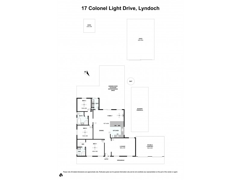 17 Colonel Light Drive, Lyndoch SA 5351 Floorplan