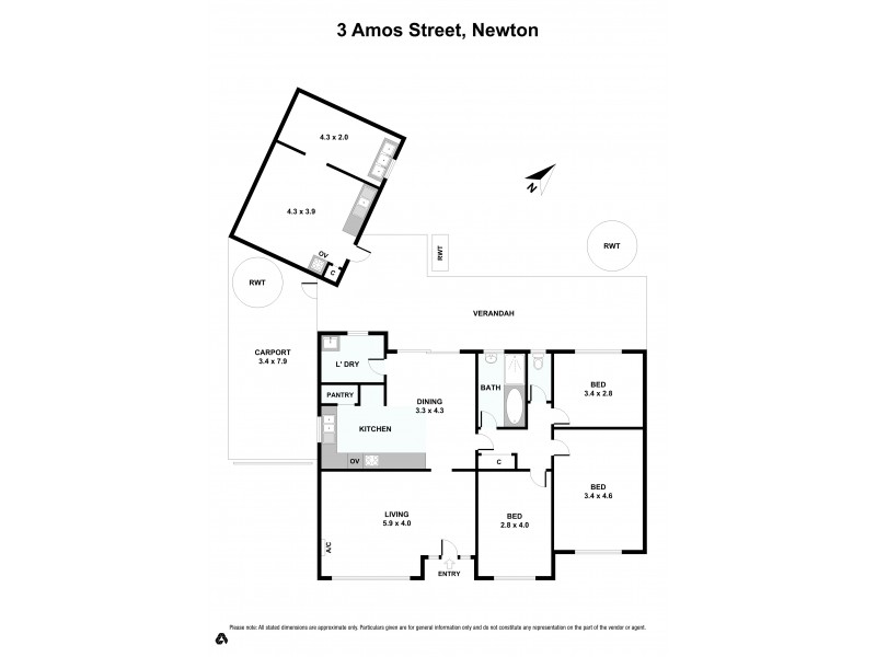 3 Amos Street, Newton SA 5074 Floorplan