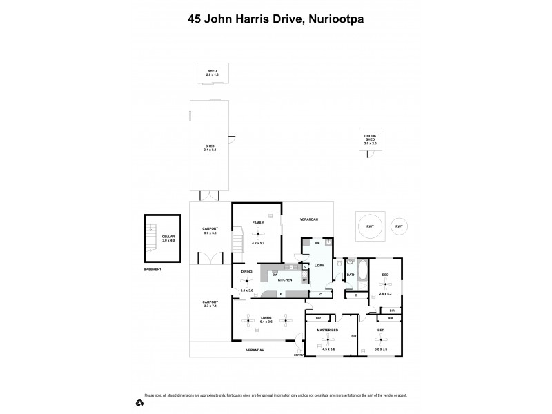 45 John Harris Drive, Nuriootpa SA 5355 Floorplan