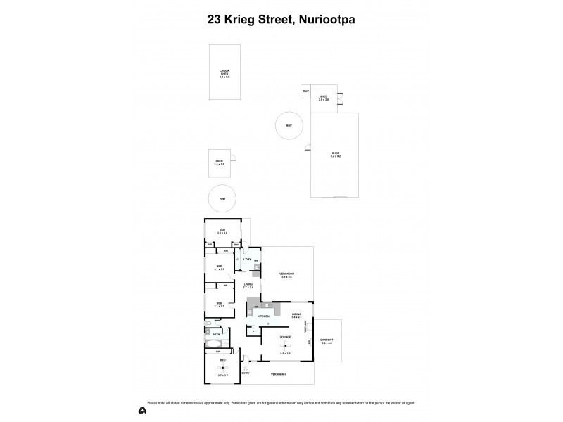 23 Krieg Street, Nuriootpa SA 5355 Floorplan