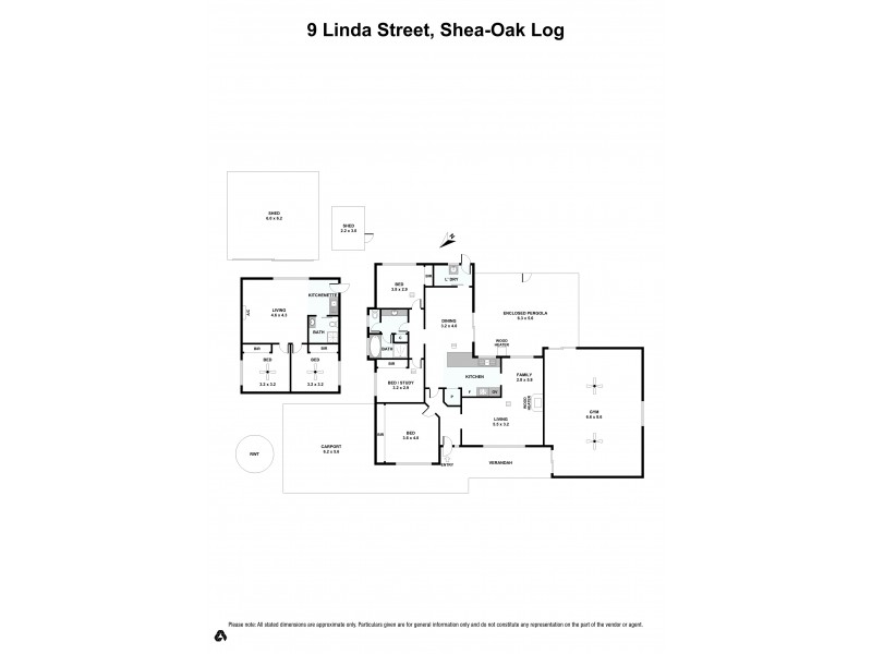 9 Linda Street, Shea-oak Log SA 5371 Floorplan