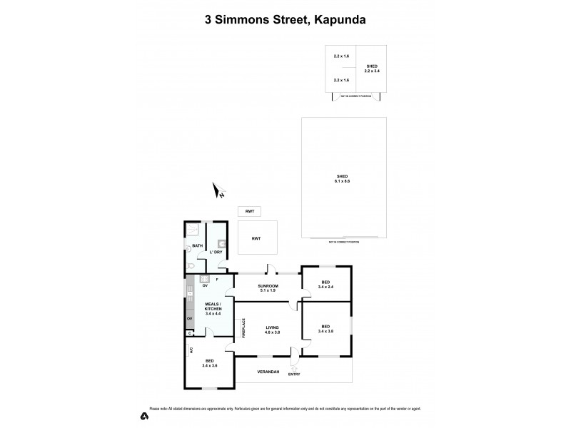 3 Simmons Street, Kapunda SA 5373 Floorplan