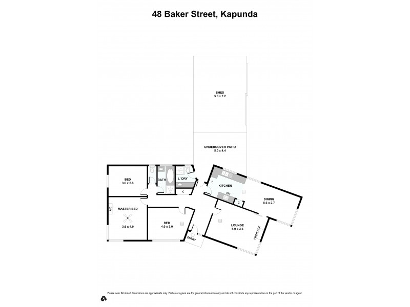 48 Baker Street, Kapunda SA 5373 Floorplan