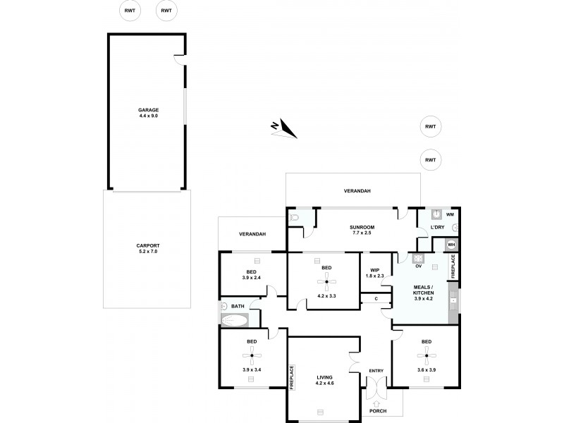 21 Hatch Street, Nuriootpa SA 5355 Floorplan