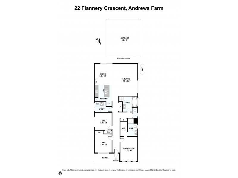 22 Flannery Crescent, Andrews Farm SA 5114 Floorplan