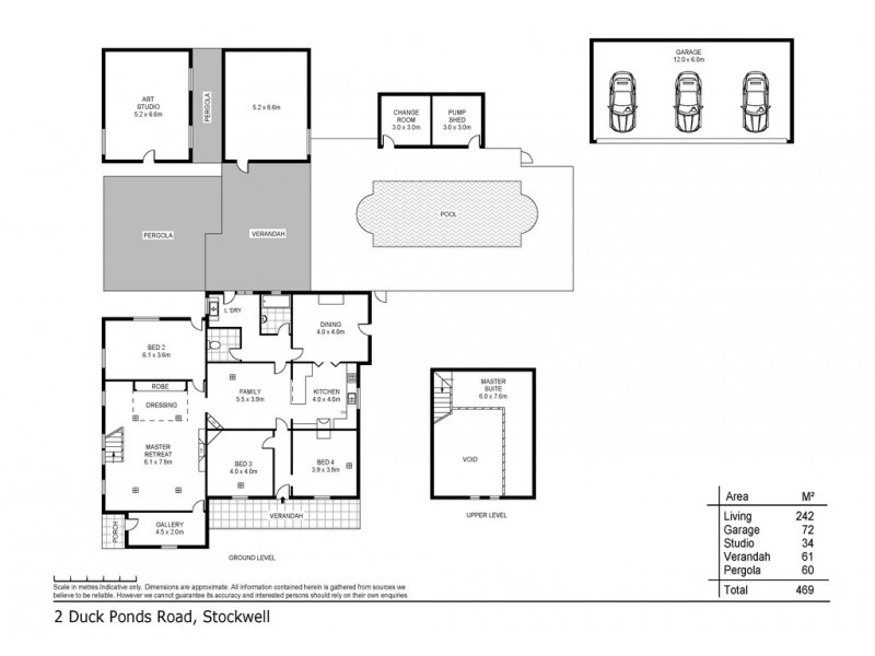 2 Duck Ponds Road, Stockwell SA 5355 Floorplan