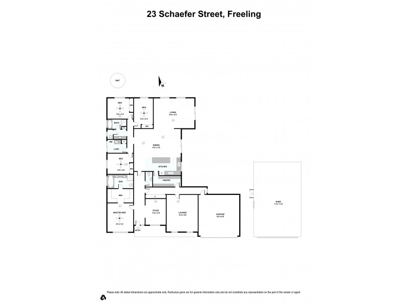23 Schaefer Street, Freeling SA 5372 Floorplan