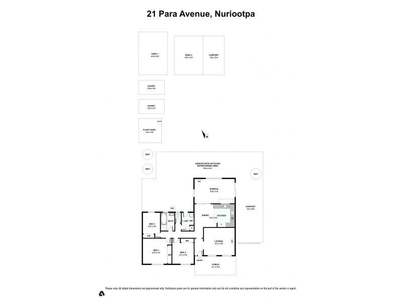 21 Para Avenue, Nuriootpa SA 5355 Floorplan