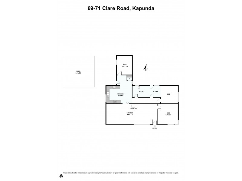 69 – 71 Clare Road, Kapunda SA 5373 Floorplan