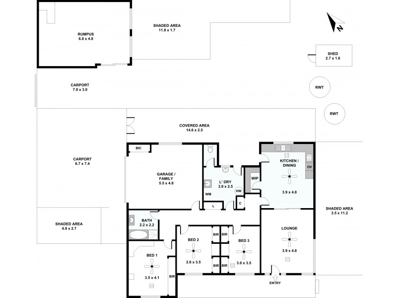 26 Gilbert Street, Lyndoch SA 5351 Floorplan