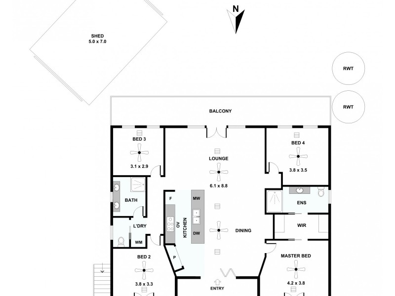 12 Pelde Road, Punyelroo SA 5354 Floorplan