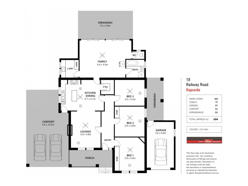 18 RAILWAY ROAD, Kapunda SA 5373 Floorplan