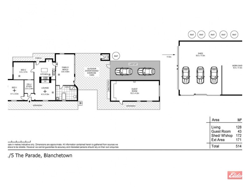 1-5 THE PARADE, Blanchetown SA 5357 Floorplan