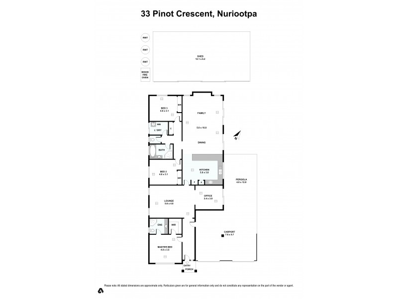 33 PINOT CRESCENT, Nuriootpa SA 5355 Floorplan