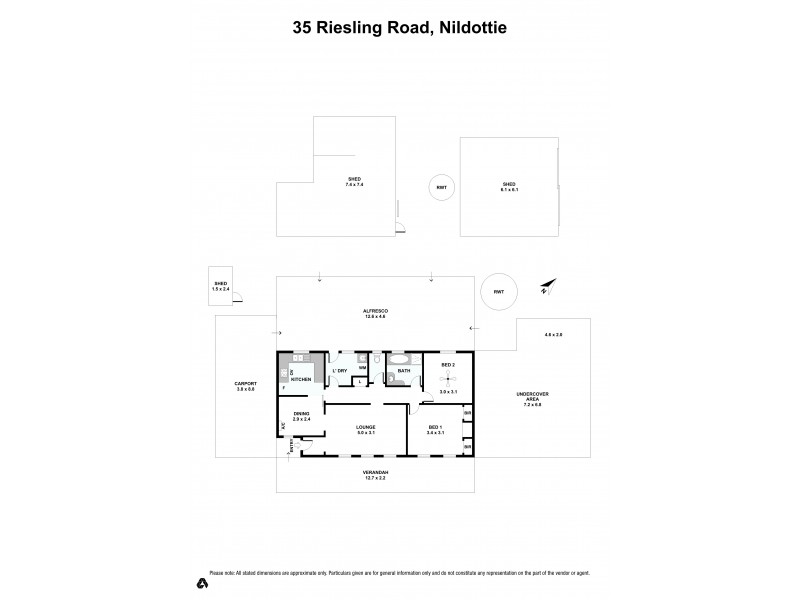 35 Reisling Road, Nildottie SA 5238 Floorplan