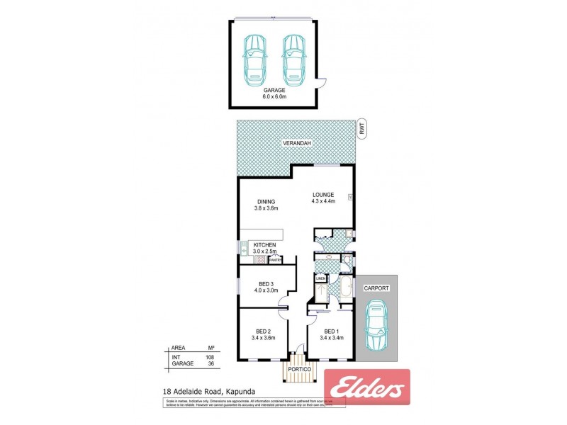 18 ADELAIDE ROAD, Kapunda SA 5373 Floorplan