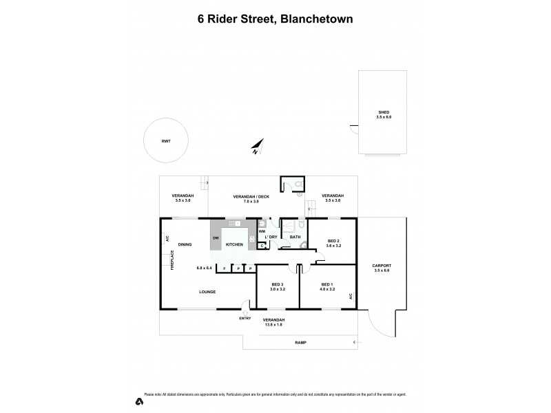 6 Rider Street, Blanchetown SA 5357 Floorplan