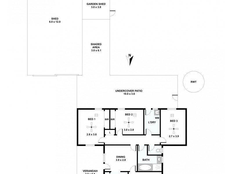 91 GREENOCK ROAD, Nuriootpa SA 5355 Floorplan