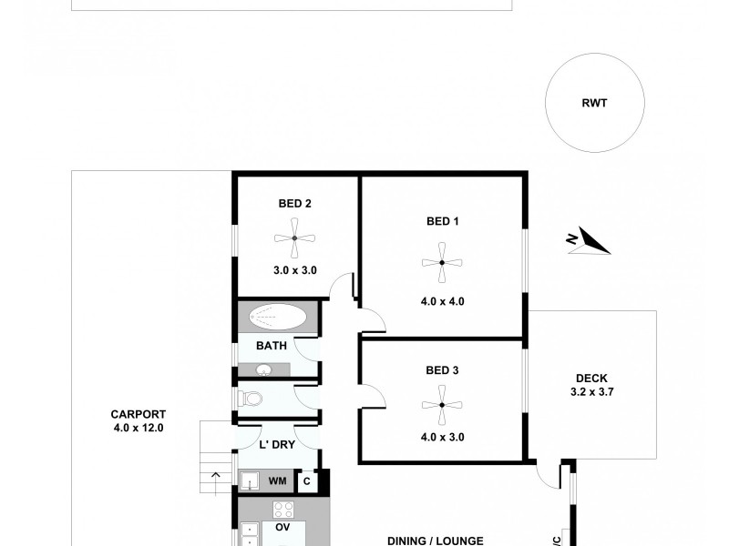 12 CATHERINE STREET, Kapunda SA 5373 Floorplan
