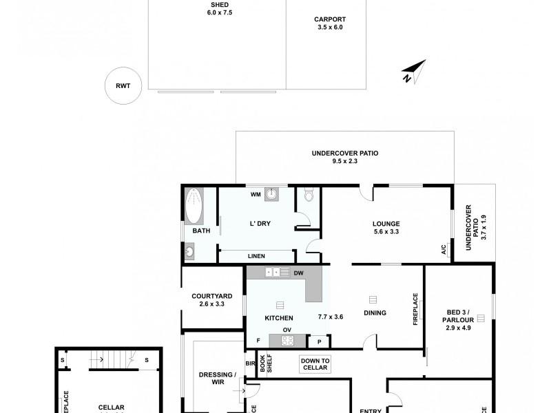 15 MONTEFIORE STREET, Kapunda SA 5373 Floorplan