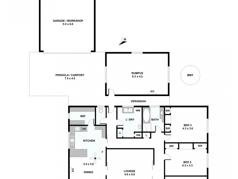 6 Elizabeth Avenue, Nuriootpa SA 5355 Floorplan