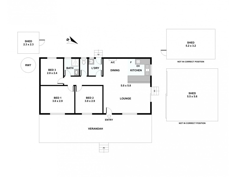 8 ACLAND STREET, Blanchetown SA 5357 Floorplan