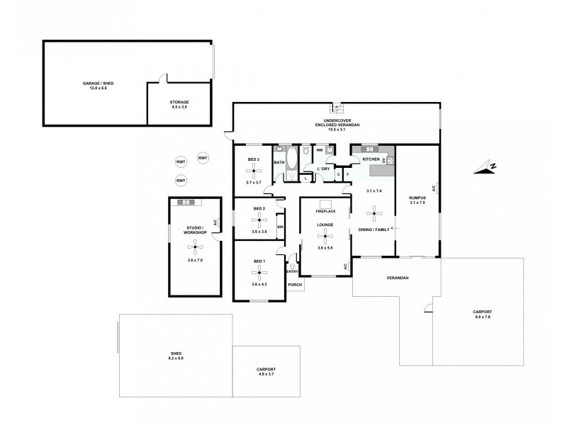 273 SALE YARDS ROAD, Penrice SA 5353 Floorplan