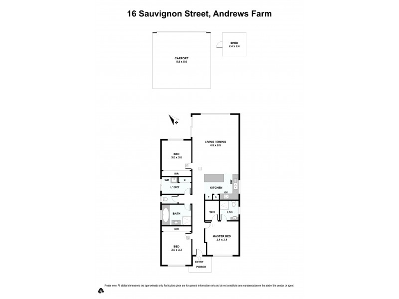 16 Sauvignon Street, Andrews Farm SA 5114 Floorplan