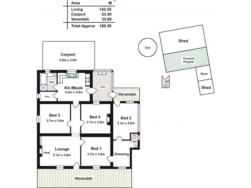 20 Coghill Street, Kapunda SA 5373 Floorplan