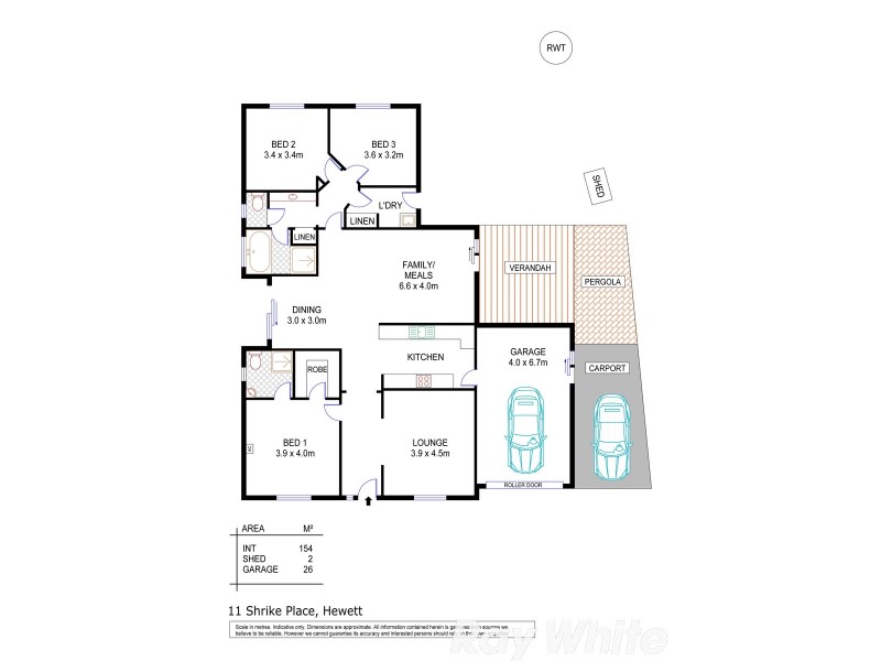 11 Shrike Place, Hewett SA 5118 Floorplan