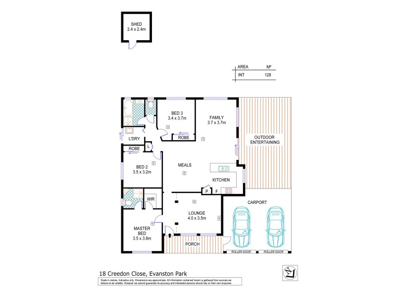 18 Creedon Close, Evanston Park SA 5116 Floorplan