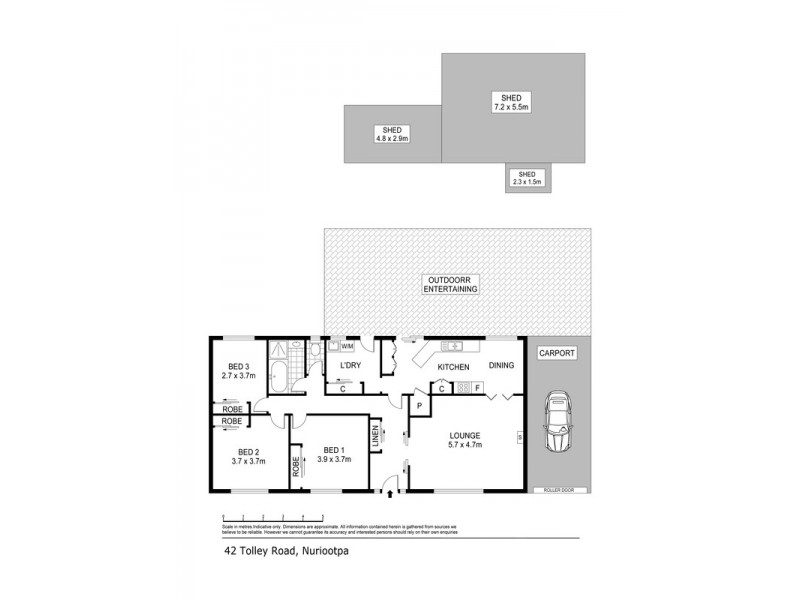 42 Tolley Road, Nuriootpa SA 5355 Floorplan