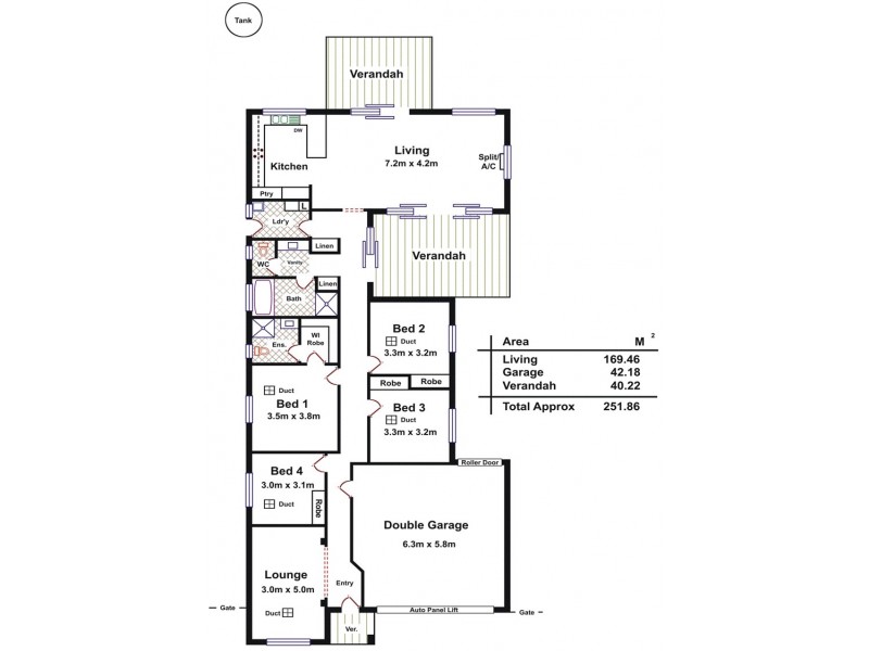 12 Keane Court, Evanston Park SA 5116 Floorplan